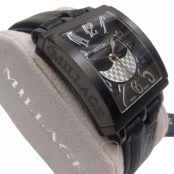 Millage The Evreux Collection Model ML0073-A Black Watch - Swiss Quartz Movement - Picture 8 of 13